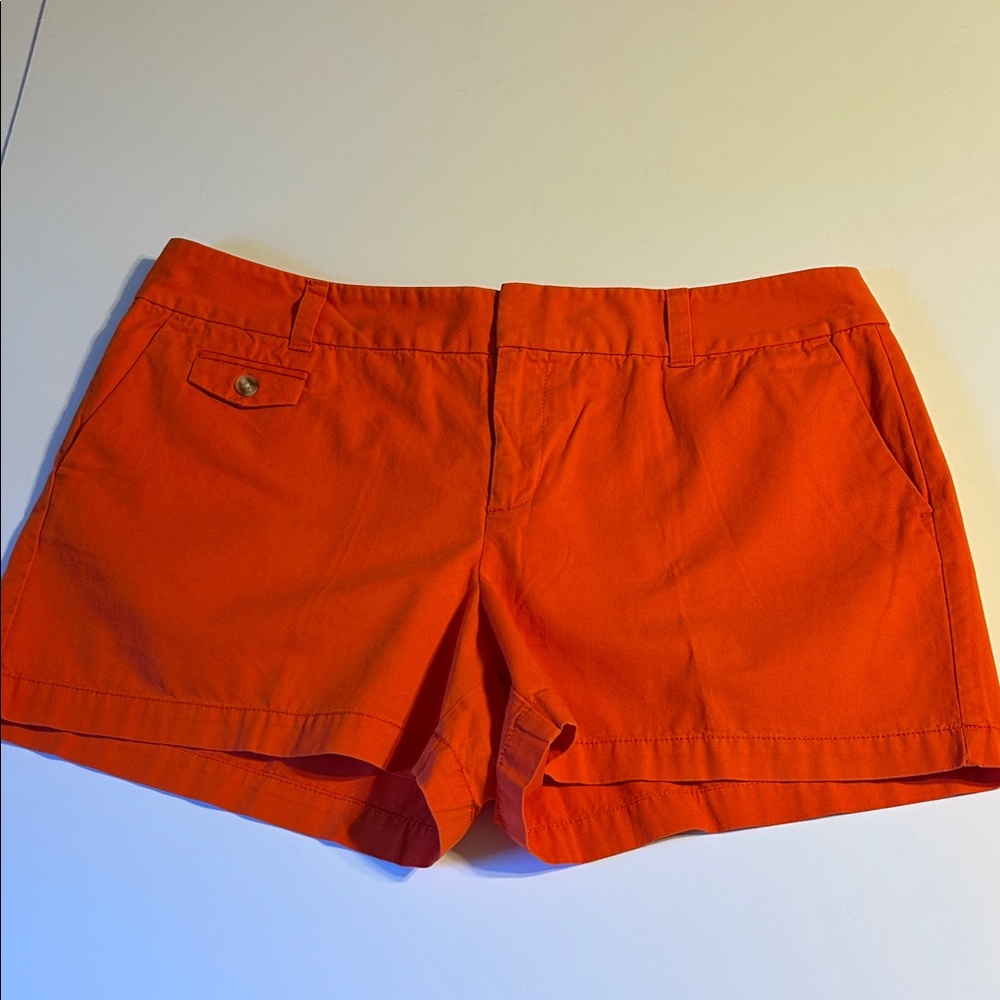 Ann Taylor Loft Women's 14 cotton‎ Orange Shorts preppy vacation
